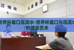 世界杯盘口压流水-世界杯盘口与压流水的博弈艺术