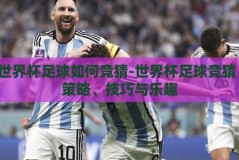 世界杯足球如何竞猜-世界杯足球竞猜，策略、技巧与乐趣