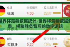 世界杯竞猜数据统计-世界杯竞猜数据洞察，揭秘胜负背后的数字逻辑