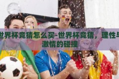 世界杯竞猜怎么买-世界杯竞猜，理性与激情的碰撞