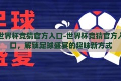 世界杯竞猜官方入口-世界杯竞猜官方入口，解锁足球盛宴的趣味新方式