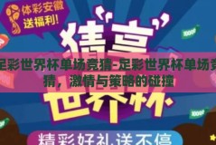 足彩世界杯单场竞猜-足彩世界杯单场竞猜，激情与策略的碰撞