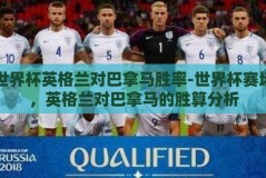 世界杯英格兰对巴拿马胜率-世界杯赛场，英格兰对巴拿马的胜算分析