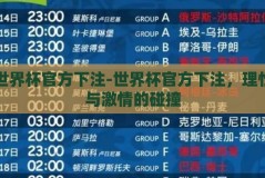 世界杯官方下注-世界杯官方下注，理性与激情的碰撞