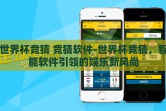 世界杯竞猜 竞猜软件-世界杯竞猜，智能软件引领的娱乐新风尚