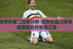 世界杯盘口赔率分析-世界杯盘口赔率，洞察胜负的智慧之窗
