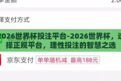 2026世界杯投注平台-2026世界杯，选择正规平台，理性投注的智慧之选