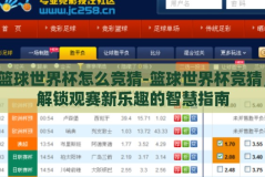 篮球世界杯怎么竞猜-篮球世界杯竞猜，解锁观赛新乐趣的智慧指南