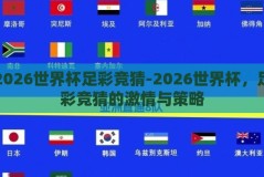 2026世界杯足彩竞猜-2026世界杯，足彩竞猜的激情与策略