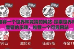 推荐一个世界杯竞猜的网站-探索世界杯竞猜的乐趣，推荐一个可靠网站