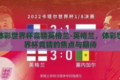 体彩世界杯竞猜英格兰-英格兰，体彩世界杯竞猜的焦点与期待
