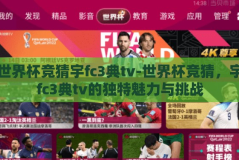 世界杯竞猜宇fc3典tv-世界杯竞猜，宇fc3典tv的独特魅力与挑战