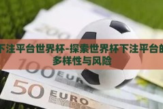下注平台世界杯-探索世界杯下注平台的多样性与风险