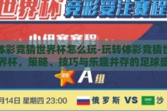 体彩竞猜世界杯怎么玩-玩转体彩竞猜世界杯，策略、技巧与乐趣并存的足球盛宴
