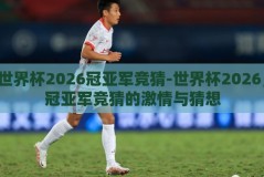 世界杯2026冠亚军竞猜-世界杯2026，冠亚军竞猜的激情与猜想