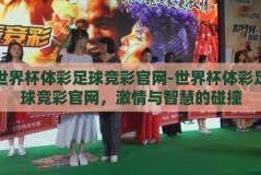 世界杯体彩足球竞彩官网-世界杯体彩足球竞彩官网，激情与智慧的碰撞