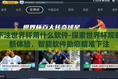 下注世界杯用什么软件-探索世界杯观赛新体验，智能软件助您精准下注