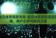 星空体育提款失败-星空体育提款遭遇困境，用户心声与解决之道