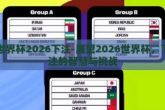 世界杯2026下注-展望2026世界杯，下注的智慧与挑战