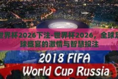 世界杯2026下注-世界杯2026，全球足球盛宴的激情与智慧投注