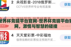 世界杯竞猜平台官网-世界杯竞猜平台官网，激情与智慧的碰撞