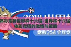 体彩竞猜世界杯十六强-世界杯十六强，体彩竞猜的激情与策略