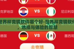 世界杯竞猜软件哪个好-世界杯竞猜软件，选择与体验的智慧