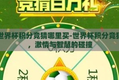 世界杯积分竞猜哪里买-世界杯积分竞猜，激情与智慧的碰撞