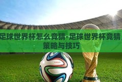 足球世界杯怎么竞猜-足球世界杯竞猜，策略与技巧
