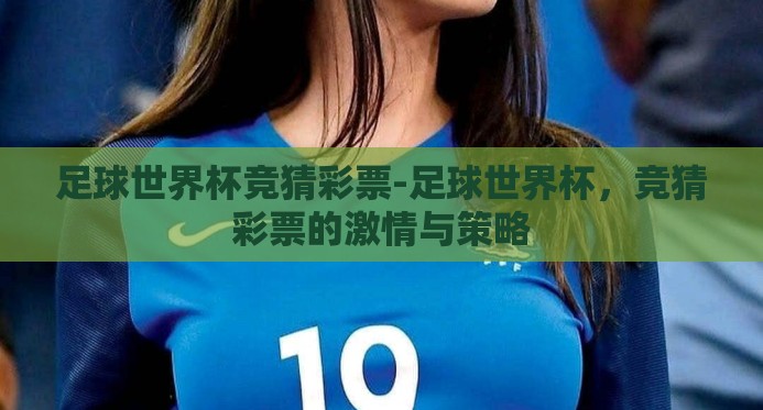 足球世界杯竞猜彩票-足球世界杯，竞猜彩票的激情与策略