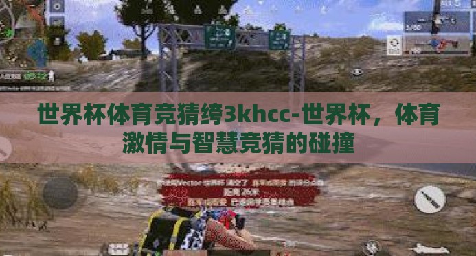 世界杯体育竞猜绔3khcc-世界杯，体育激情与智慧竞猜的碰撞