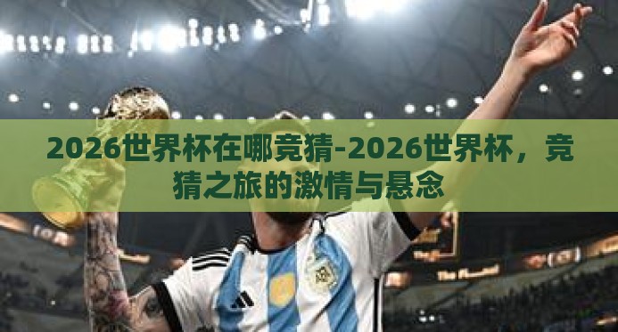 2026世界杯在哪竞猜-2026世界杯，竞猜之旅的激情与悬念