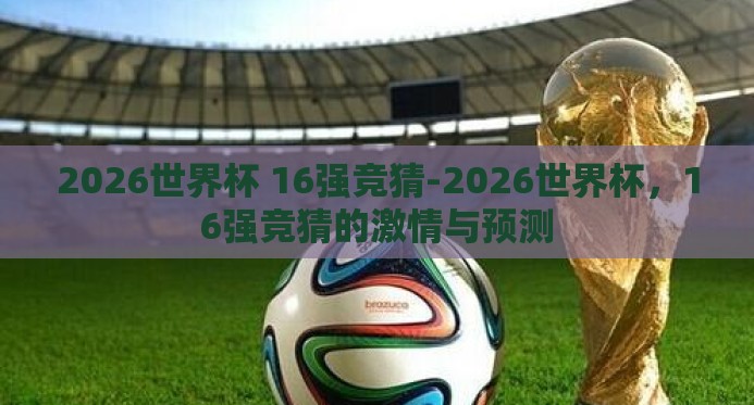 2026世界杯 16强竞猜-2026世界杯，16强竞猜的激情与预测