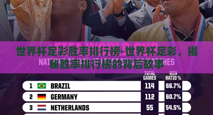世界杯足彩胜率排行榜-世界杯足彩，揭秘胜率排行榜的背后故事