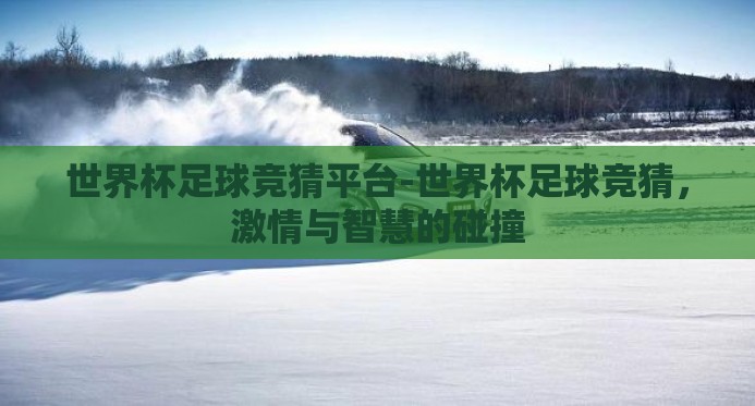 世界杯足球竞猜平台-世界杯足球竞猜，激情与智慧的碰撞